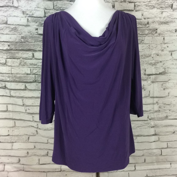 Dress Barn Tops - Dress Barn draped neckline blouse